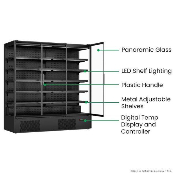 DC-187B F.E.D Thermaster Supermarket Panorama 3 Door Chiller - Image 7