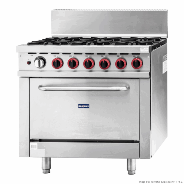 GBS6TS Gasmax 6 Burner With Oven Flame Failure NG or LPG - Image 5