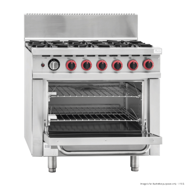 GBS6TS Gasmax 6 Burner With Oven Flame Failure NG or LPG - Image 4