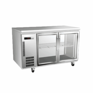 BR-1571HP PANASONIC UNDER BENCH 2 DOOR PILLARLESS GLASS DOOR CHILLER