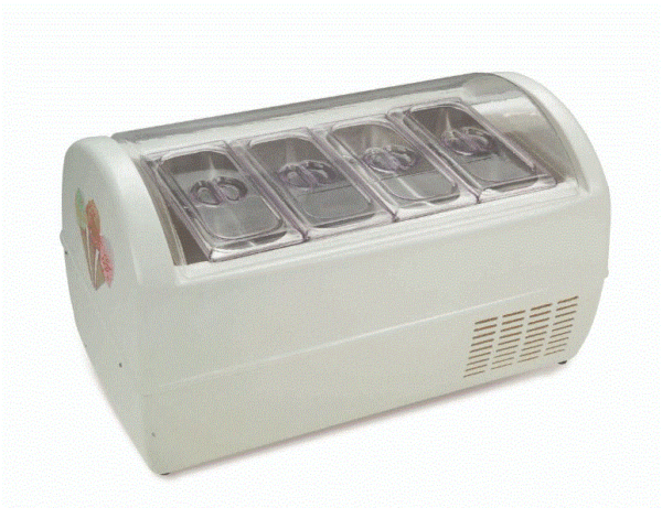 Gelato Ice Cream Display Freezers Counter Top