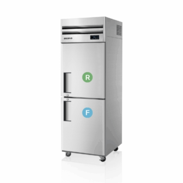 SRFT25-2 Skipio 2 Solid Door Dual Temp Upright Combo Fridge/Freezer