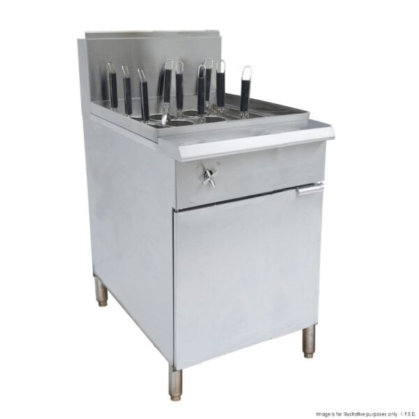PC150-9 - V Pan Natural Gas 9 Baskets Pasta and Noodle Cooker