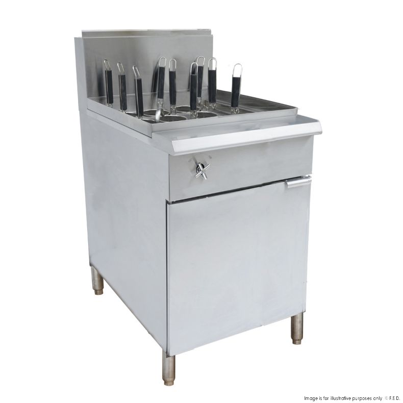 PC150-9 - V Pan Natural Gas 9 Baskets Pasta and Noodle Cooker