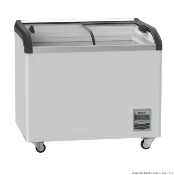 SD-306K F.E.D Thermaster Heavy Duty Supermarket Glass Sliding Lid Freezer - Image 3