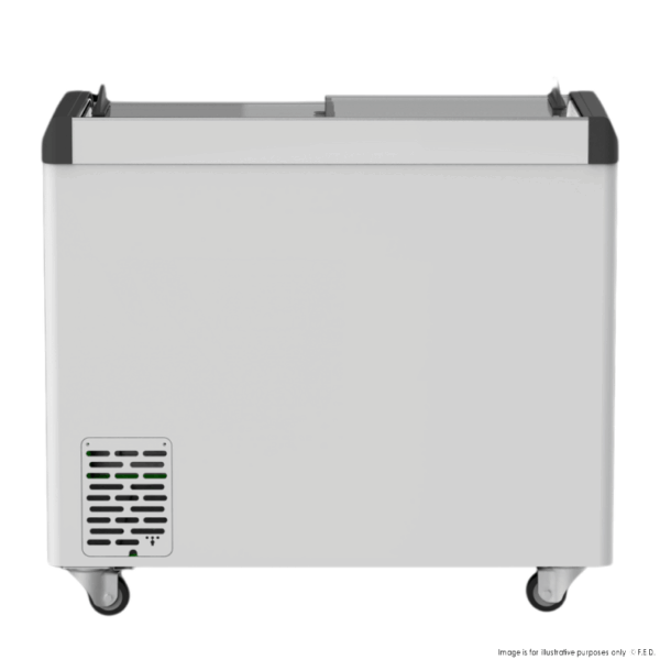 SD-306K F.E.D Thermaster Heavy Duty Supermarket Glass Sliding Lid Freezer - Image 2
