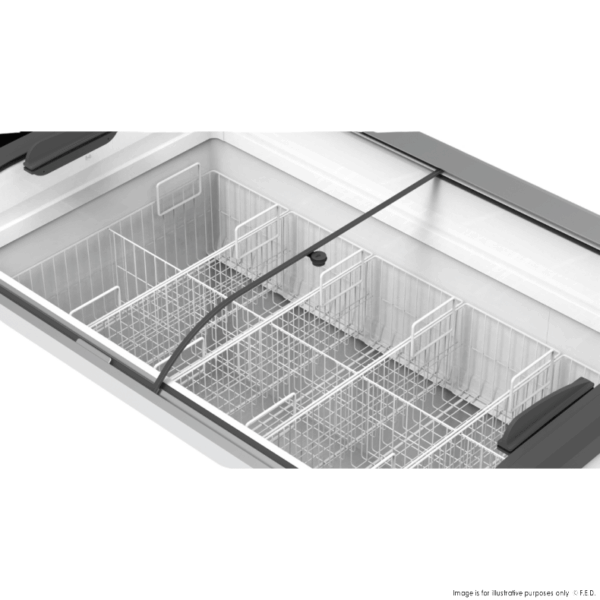 SD-306K F.E.D Thermaster Heavy Duty Supermarket Glass Sliding Lid Freezer - Image 7