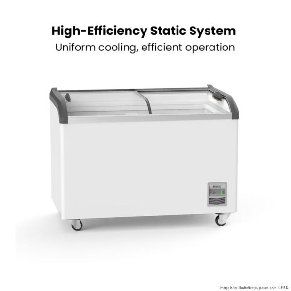 SD-406K F.E.D Thermaster Heavy Duty Supermarket Glass Sliding Lid Freezer - Image 9