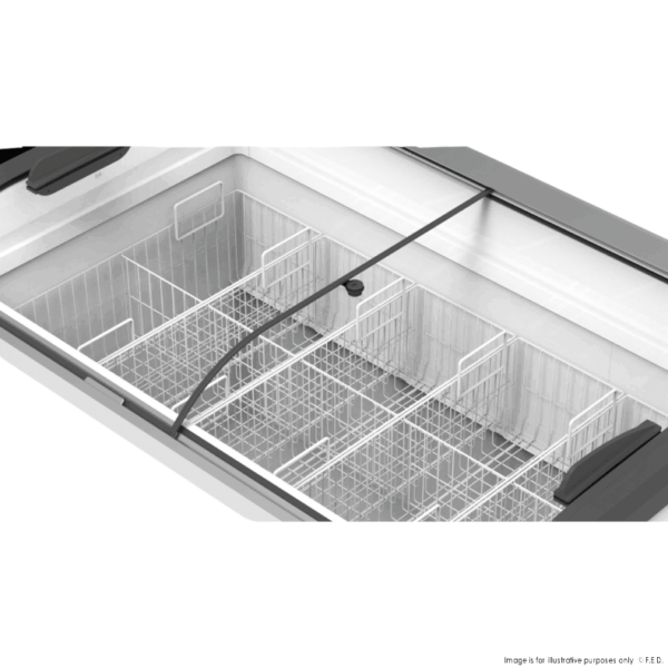 SD-666K F.E.D Thermaster Heavy Duty Supermarket Glass Sliding Lid Freezer - Image 5
