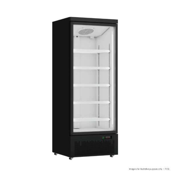 LG-600BGBM Thermaster Door Display Supermarket Fridge Black