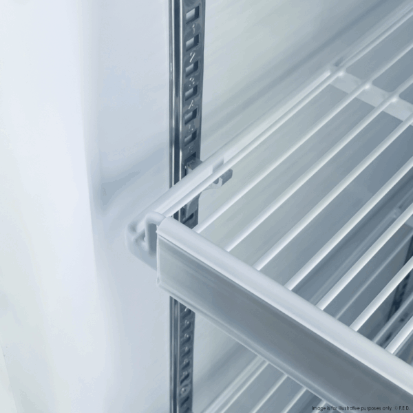 LG-600BGBM F.E.D Thermaster 1 Door Supermarket Fridge Black - Image 5