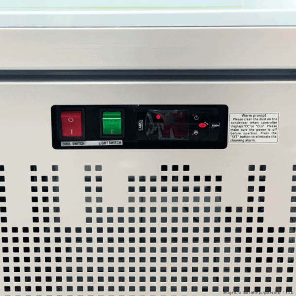 LG-600BGBM F.E.D Thermaster 1 Door Supermarket Fridge Black - Image 8