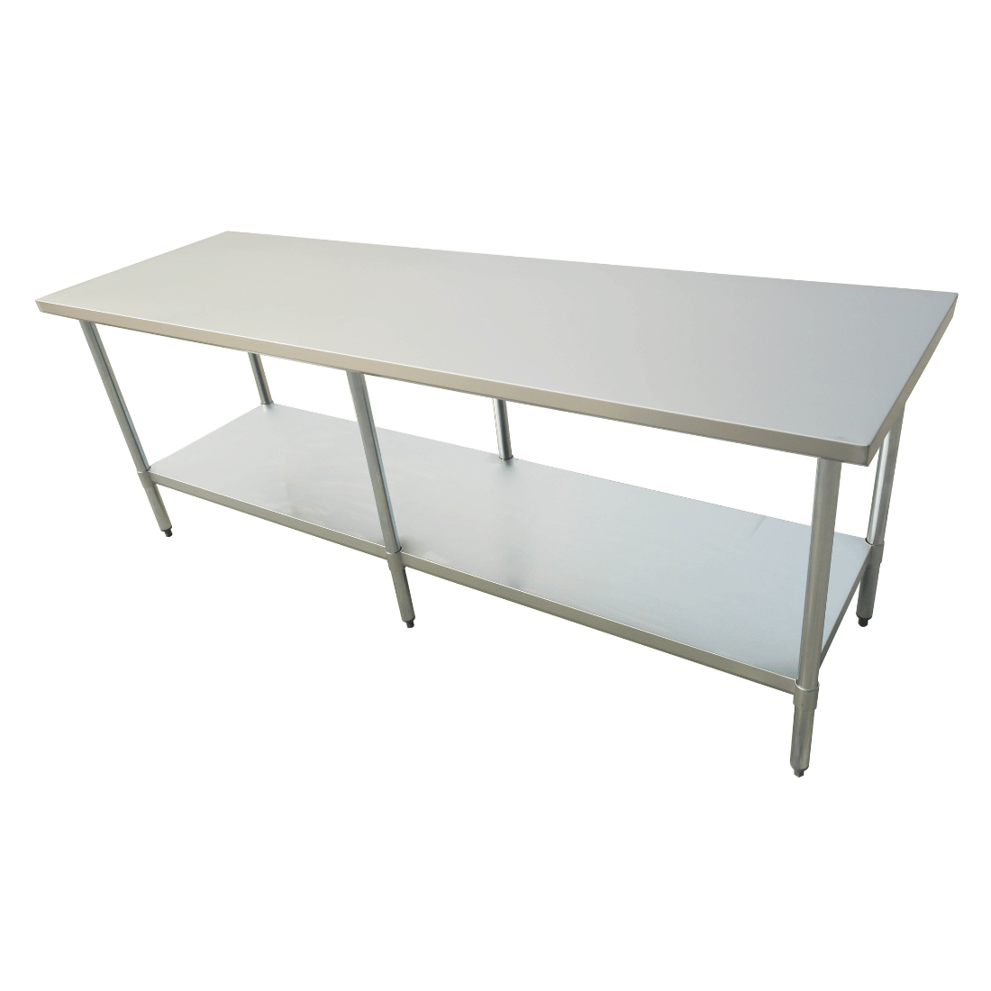 Modular System Economic 304 Grade Stainless Steel Table – 6 legs – 2400-6-WB