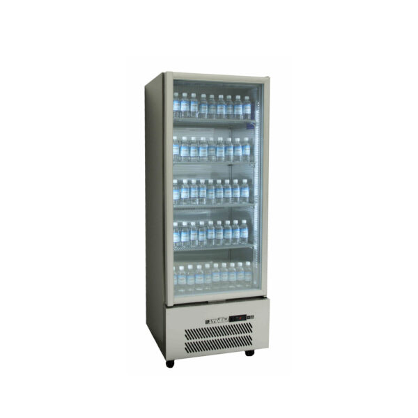 HQS1GSHC Williams Quartz Star Upright Glass Single Door FRIDGE - STAINLESS STEEL
