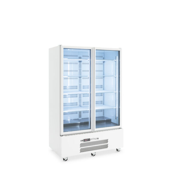HQS2GWHC Williams Quartz Star Upright Glass 2 Door FRIDGE - White