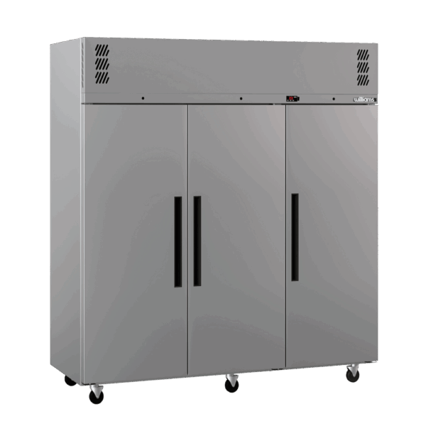 LP3SS Williams Pearl STAINLESS STEEL Upright Solid 3 Door FREEZER