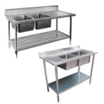 Double Sink Benches