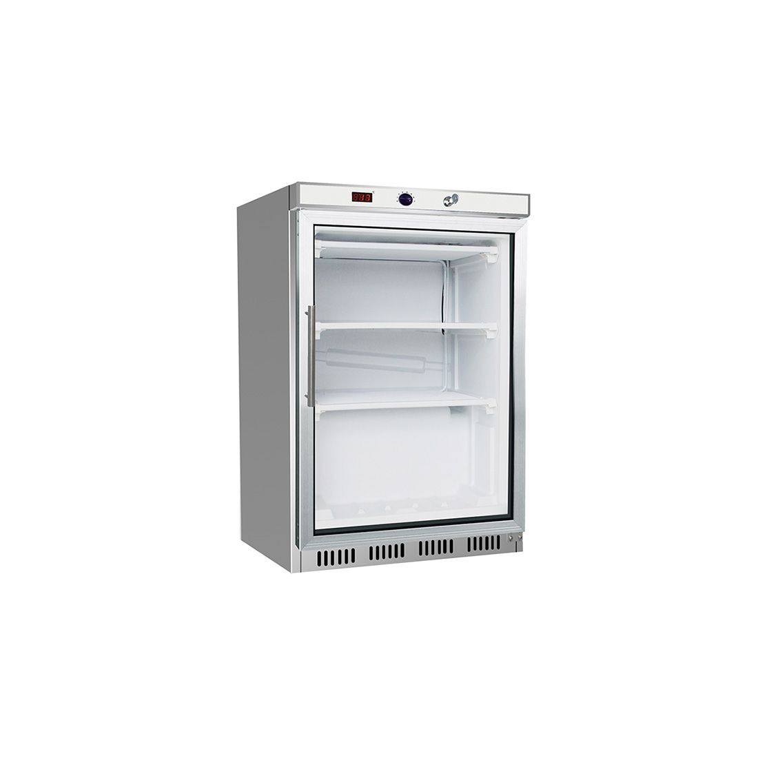 HF200G F.E.D S/S Display Freezer with Glass Door