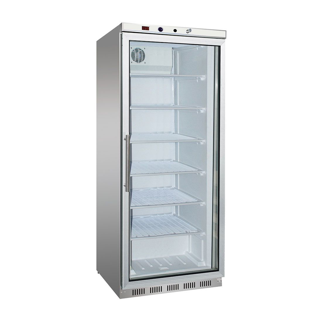 HF600G S/S F.E.D Thermaster Display Freezer w/ Glass Door