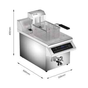 Benchstar Single Tank Auto Lifting Induction Fryer – IF3500S-AL