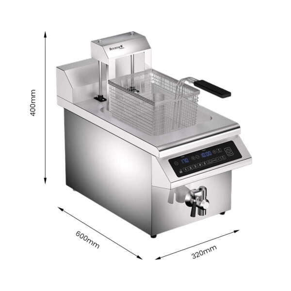 Benchstar Single Tank Auto Lifting Induction Fryer - IF3500S-AL - Image 2
