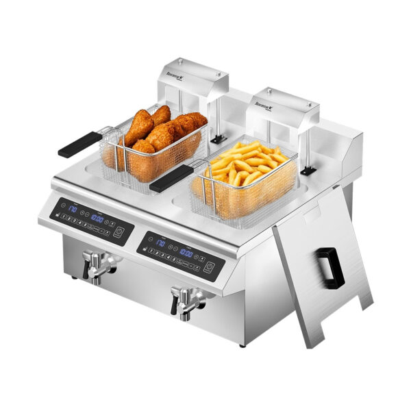 Benchstar Double Tanks Auto Lifting Induction Fryer - IF7000D-AL - Image 3