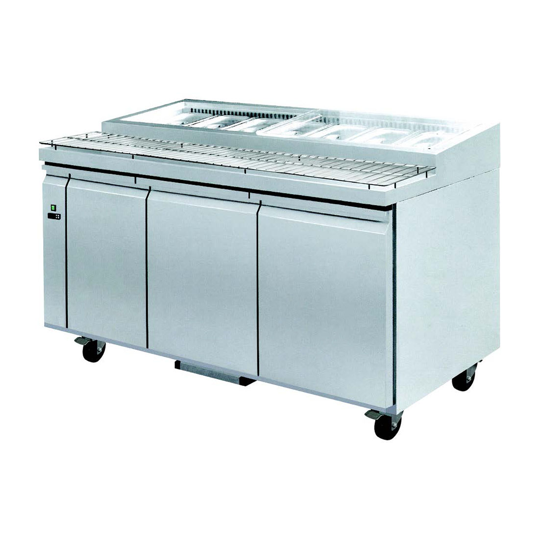 F.E.D PWB150 three door DELUXE Pizza Prep Bench