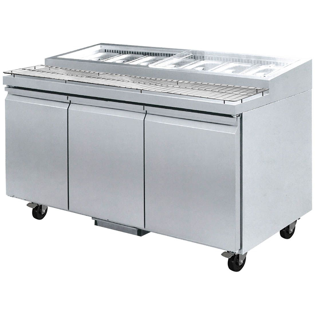 F.E.D PWB200 three door DELUXE Pizza Prep Bench