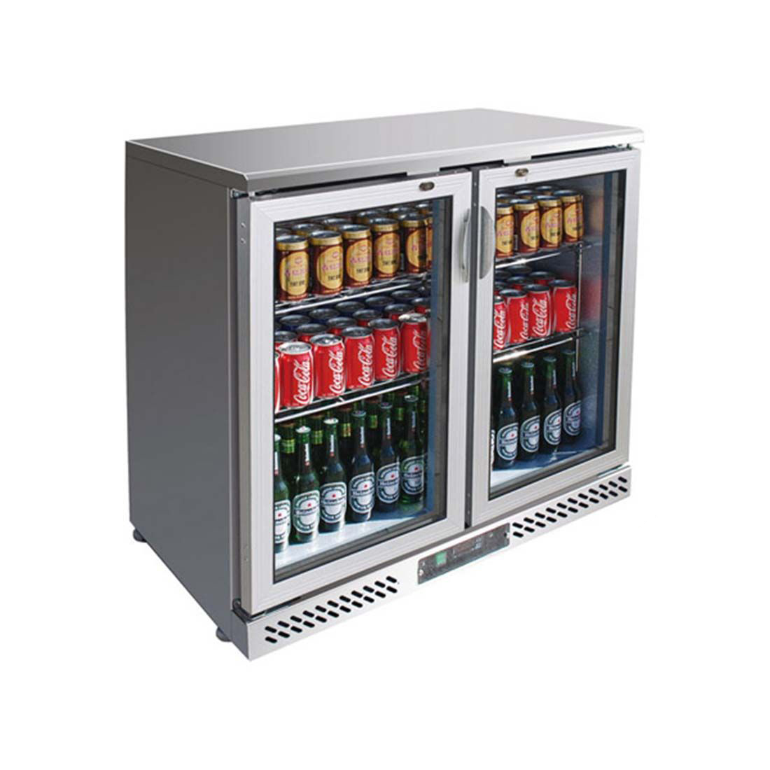 SC248SG F.E.D Thermaster 2 Door S/S Bar Cooler