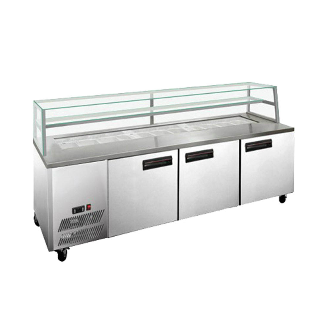 F.E.D SCB/21 three door DELUXE Sandwich Bar