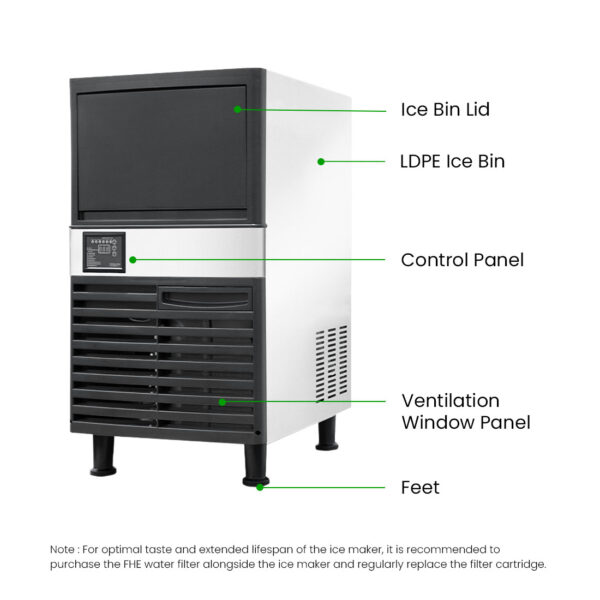 Blizzard Under Bench Ice Maker - Air Cooled - SN-120P - Image 2