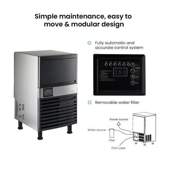 Blizzard Under Bench Ice Maker - Air Cooled - SN-120P - Image 5