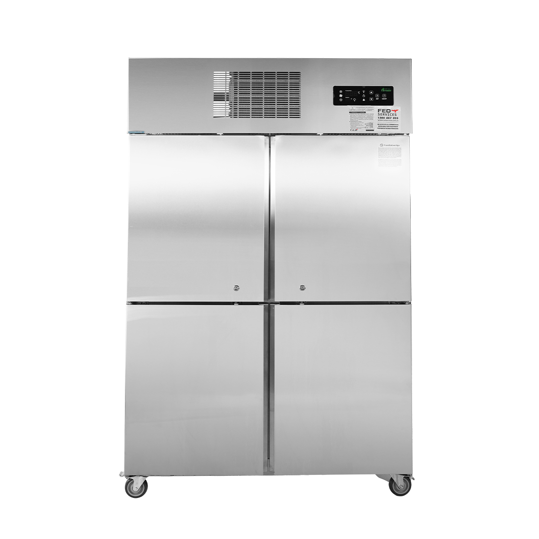 SUF1000 F.E.D TROPICAL Thermaster 4×½ door SS Freezer