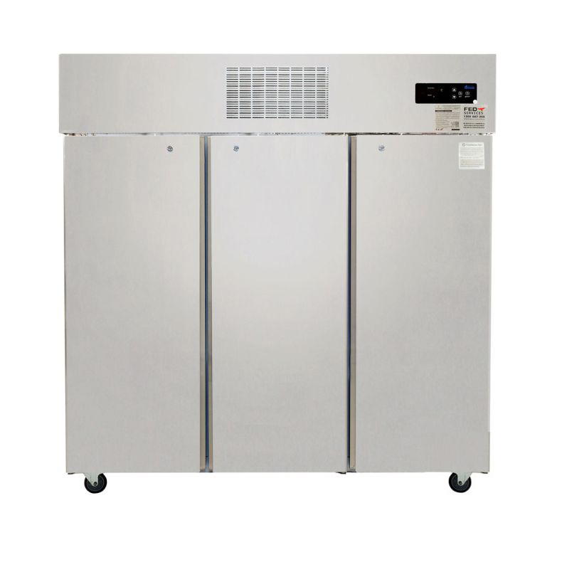 SUF1500 FED THERMASTER Three Door SS Upright Display Freezer