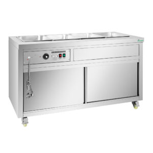 Thermaster Premium Wet and Dry Bain Marie Food Display 4×1/1 GN Pans PG150FE-XB