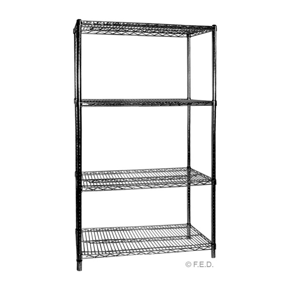 B24/24 Four Tier Shelving – 610 mm deep x 1880 high x 610 width