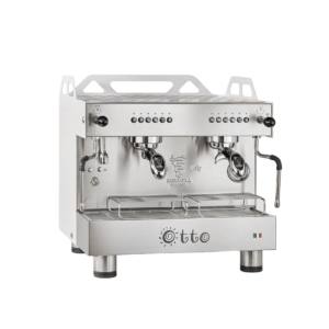 Bezzera OTTO White Compact 2 Group Espresso Machine BZOTTOCDE2IW1