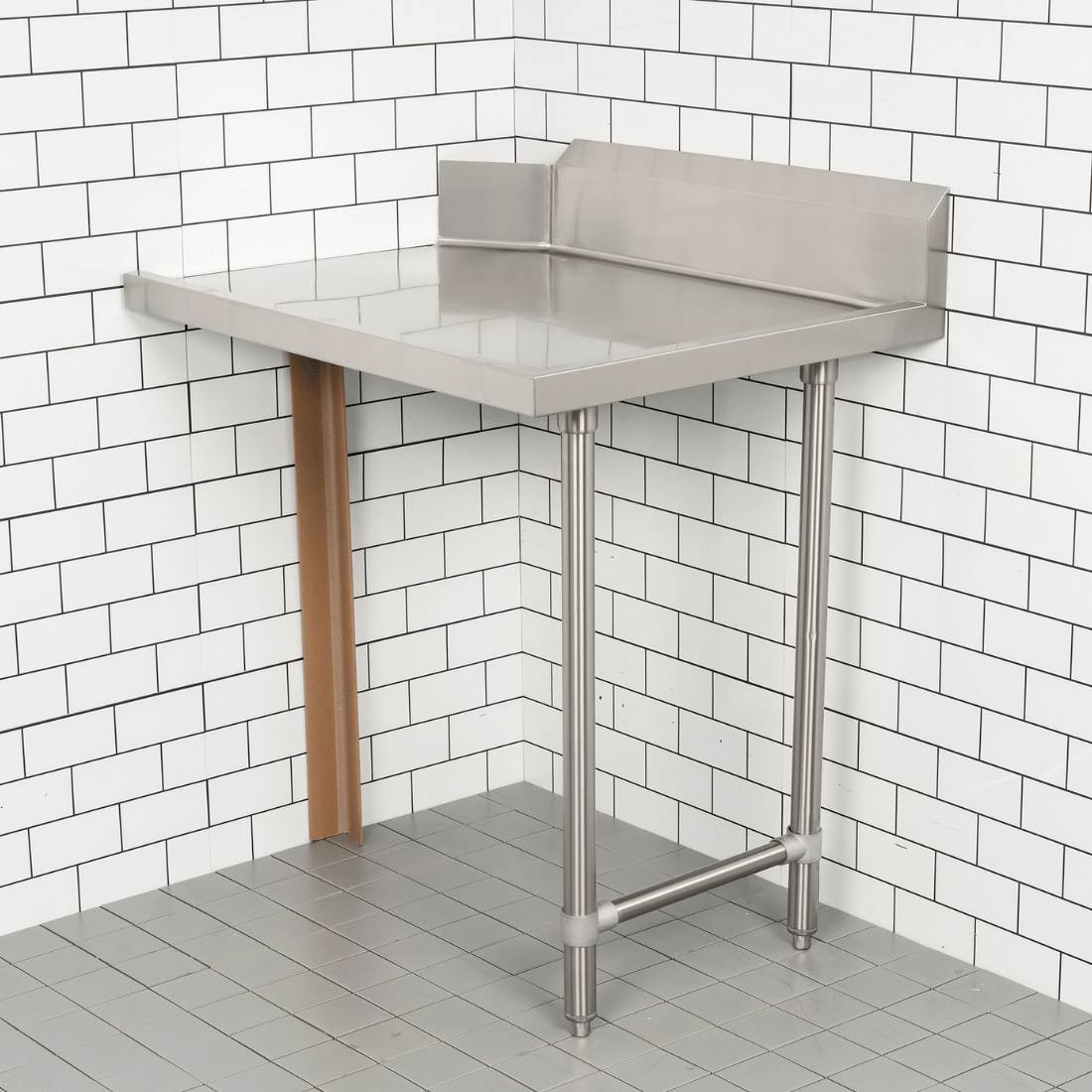 Modular System Clean Dish Table with Splashback CDT-1200L - Image 2