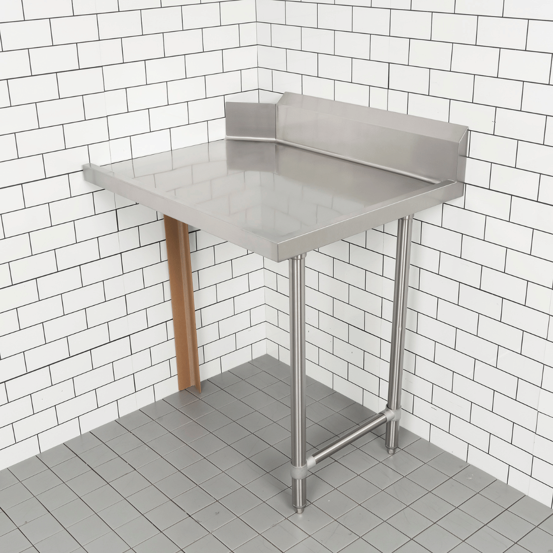 Modular System Clean Dish Table with Splashback CDT-1200L - Image 8