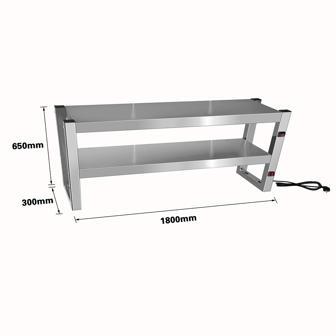 Benchstar Commercial Food Warmer with 10 Lamps ?????FW10L-182 - Image 2