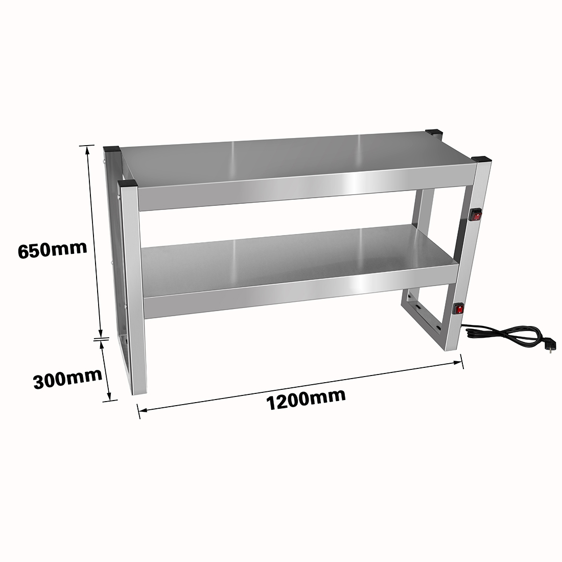 Benchstar Commercial Food Warmer with 6 Lamps ?????FW6L-122 - Image 2