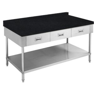 Black Splashback for Stone Kitchen Bench