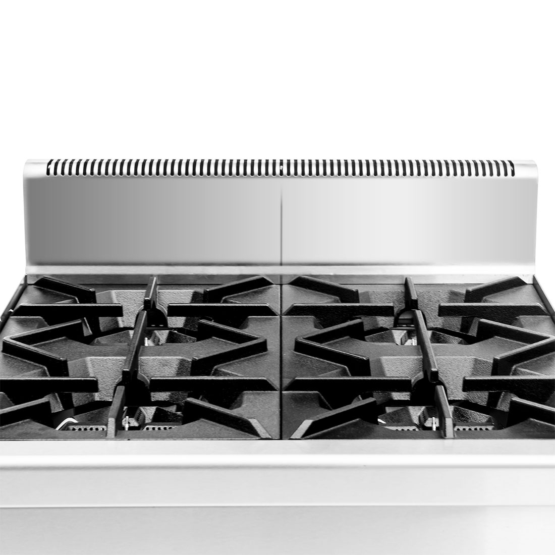 Gasmax Benchtop Natural Gas 4 Burner Cooktop w/ Splashback - JUS-TR-4B - Image 6