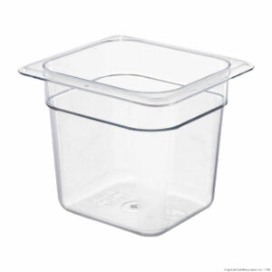 JW-P162 – Clear Poly 1/6 x 65 mm Gastronorm Pan