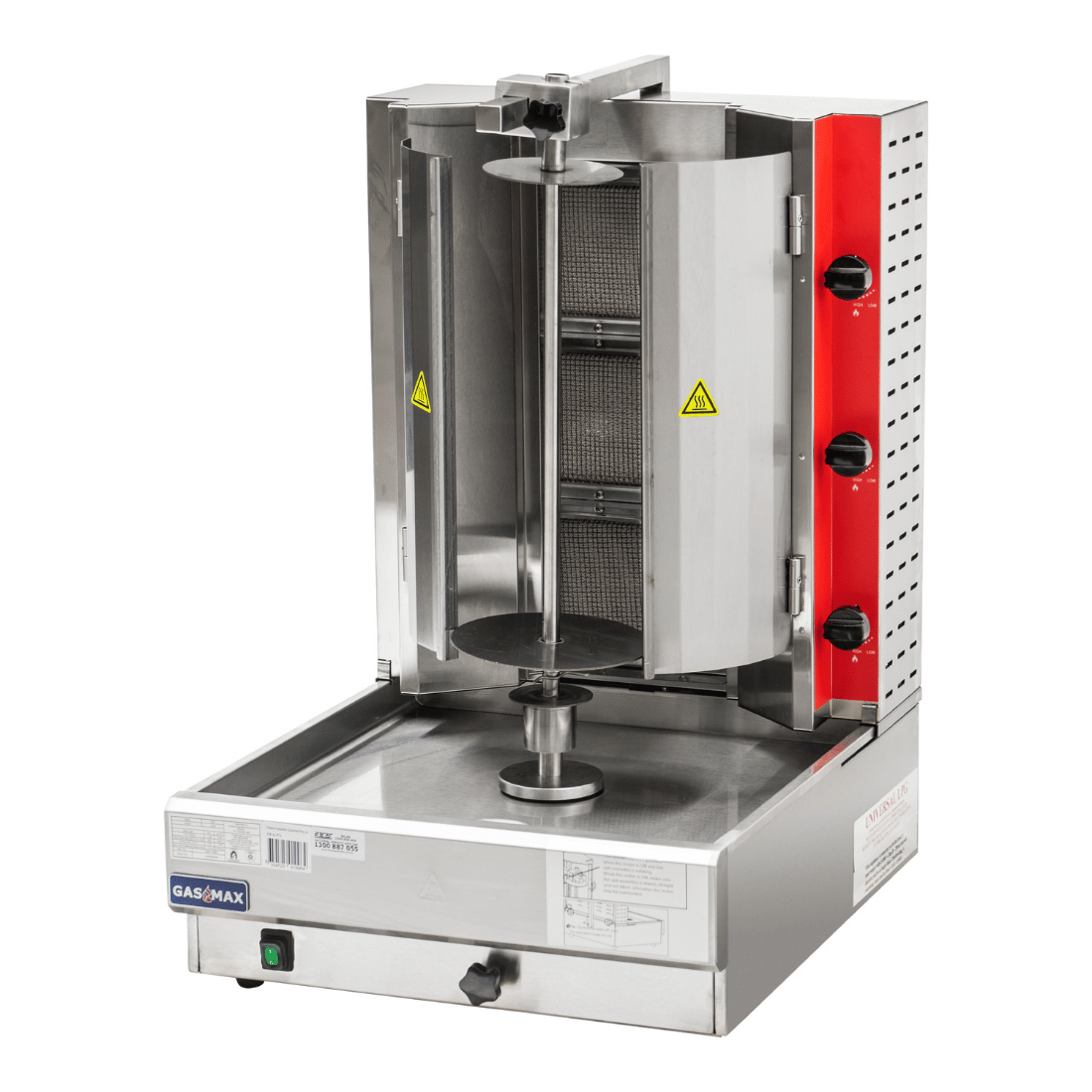 GasMax Semi-automatic 3 Burner NG Kebab Machine KB-3 - Image 3