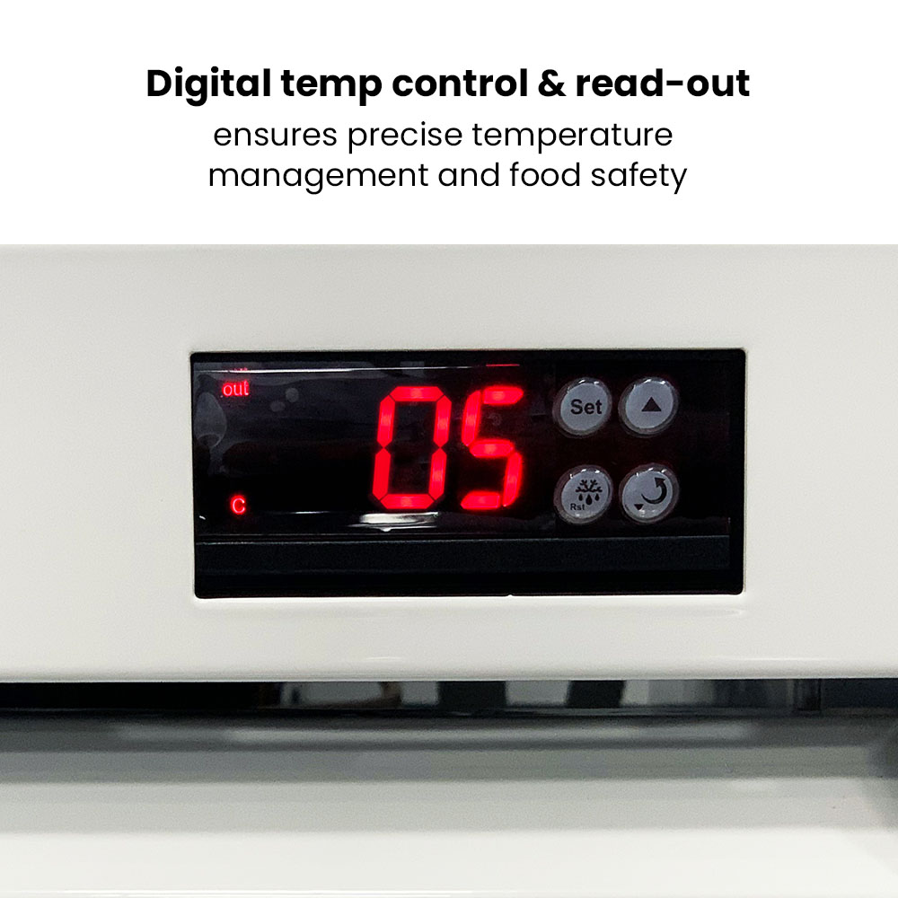 Thermaster Single Glass Door Colourbond Upright Drink Fridge White - LG-540P - Image 5