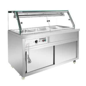 Thermaster Wet and Dry Bain Marie Display 4×1/1 GN Pans – PG150FE-XG