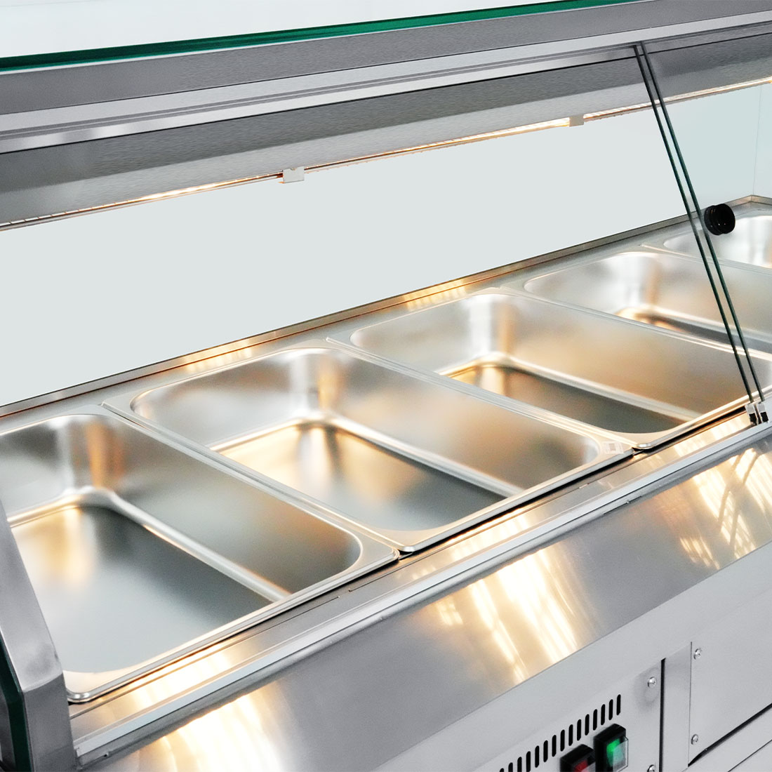Thermaster Wet and Dry Bain Marie Display 4x1/1 GN Pans - PG150FE-XG - Image 7