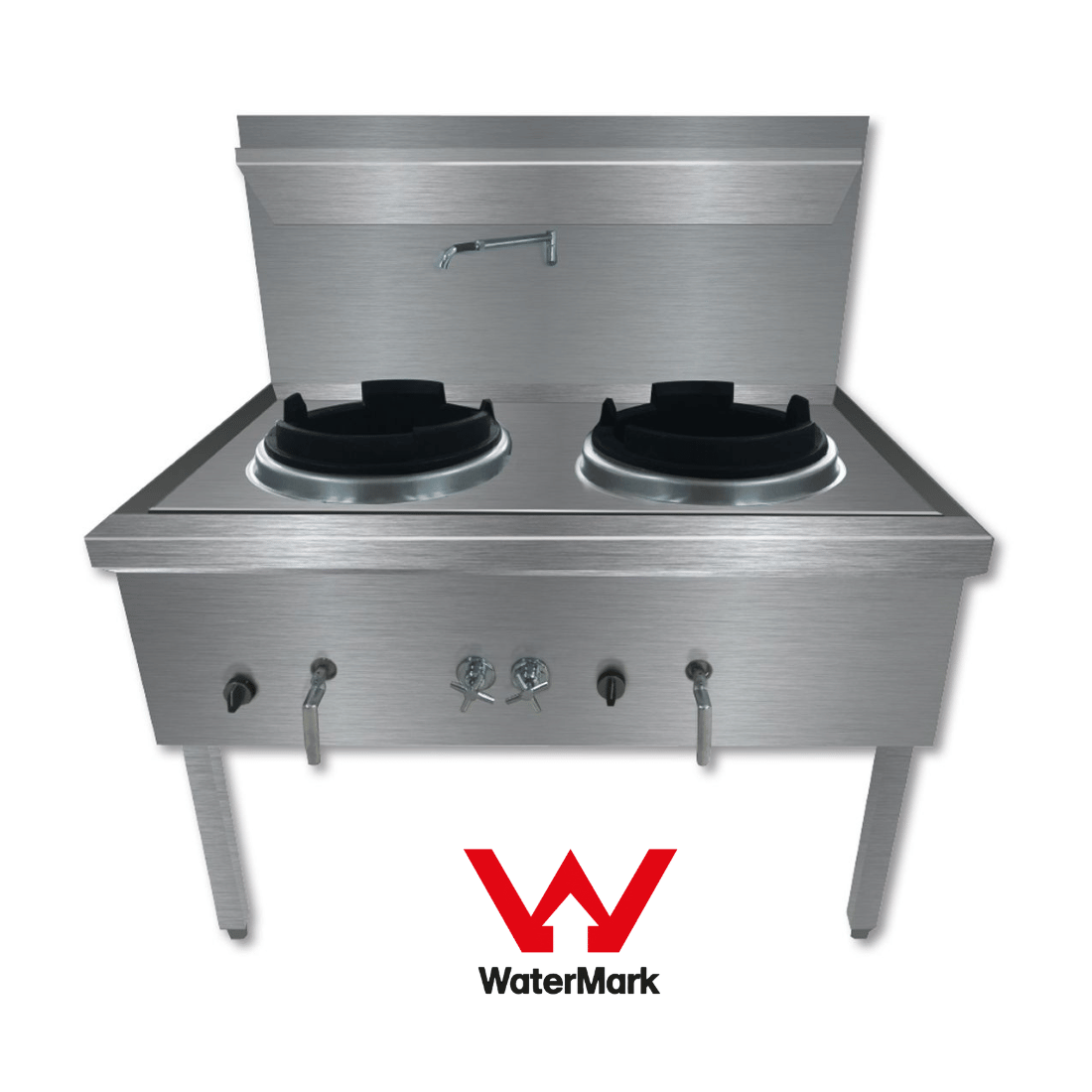 Gasmax Stainless Steel Waterless Nature Gas Double Wok – WW-2N