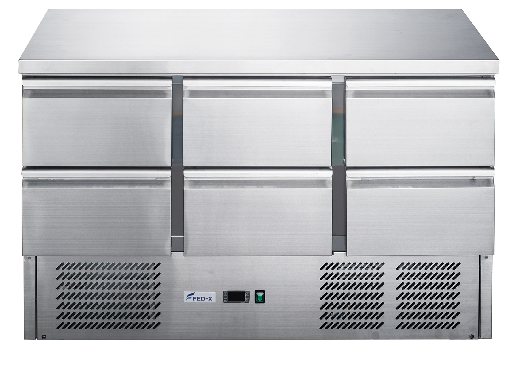 FED-X Six Drawer Salad Prep Fridge - XGNS1300D-6D - Image 2